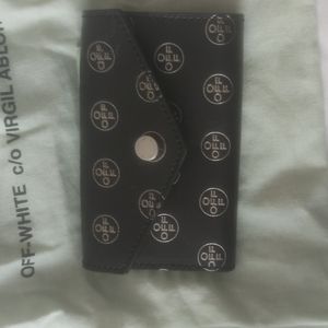 Off-White Black Wallet with White Logo
